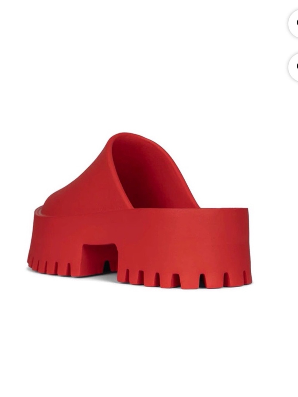 Jeffrey Campbell Red Chunky Platform Mules - Picture 2 of 5
